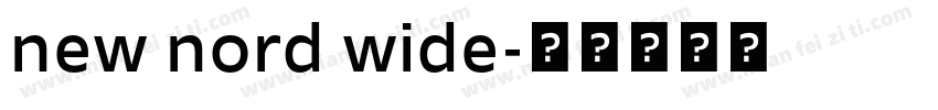 new nord wide字体转换